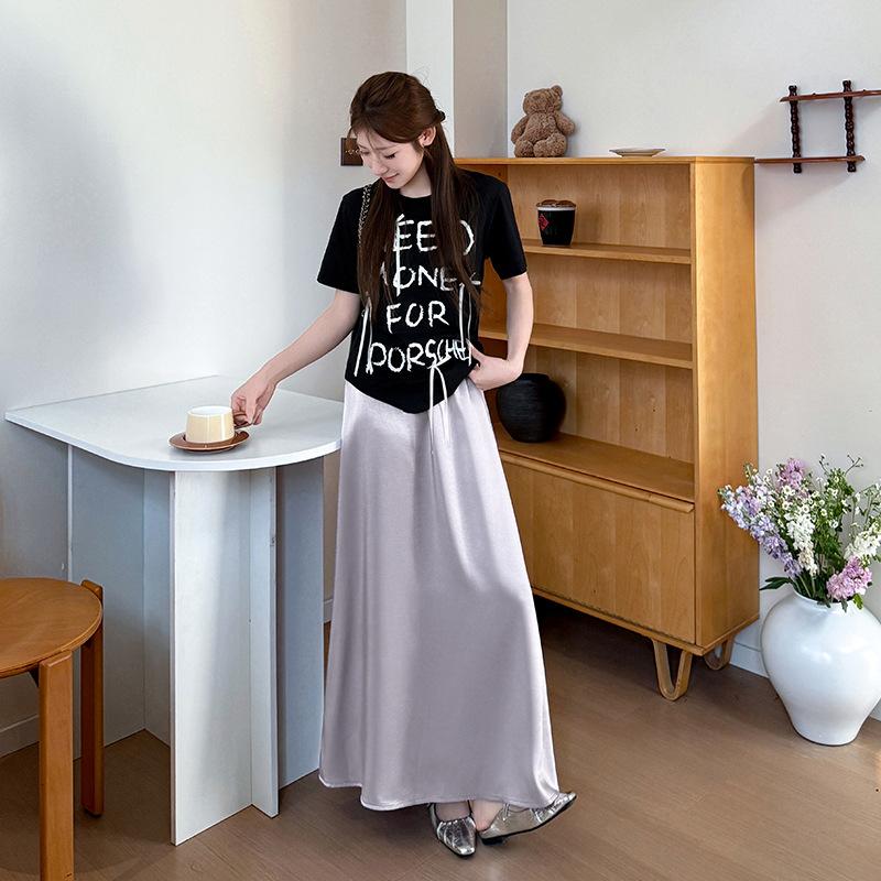 White Acetic Acid Satin Skirt for Women In Summer High Waist A-line New Chinese Hip Ice Silk Texture Mid-length Skirt M бежевий
White Acetic Acid Satin Skirt for Women In Summer High Waist A-line New Chinese Hip Ice Silk Texture Mid-length Skirt M бежевий