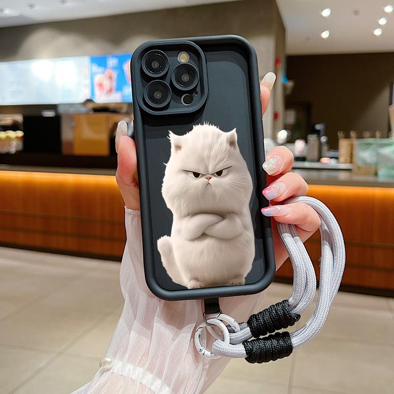 Cute Cool Black Cat Soft Lanyard Rope Phone Case For Xiaomi Redmi Note 14 13 12 Pro Plus 5G 13 12S 11S 11 10S Redmi 12 14C Cover Redmi Note 14 5G
Cute Cool Black Cat Soft Lanyard Rope Phone Case For Xiaomi Redmi Note 14 13 12 Pro Plus 5G 13 12S 11S 11 10S Redmi 12 14C Cover Redmi Note 14 5G