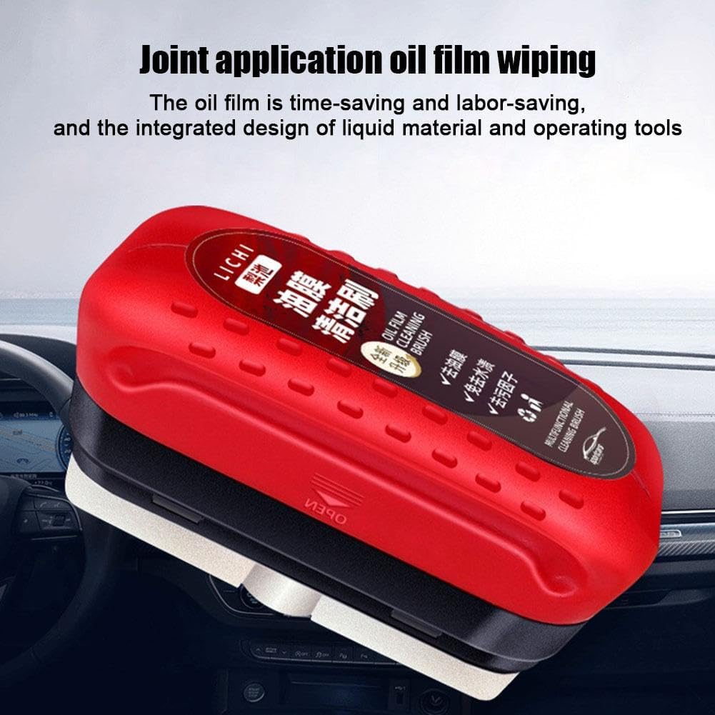 Glass Cleaning Board,Hydrophobic Glass Coating for Windshield Improves Clarity and Visibility,Car Glass Oil Film Removal Anti-rain Mist Cleaning 1 Brush червоний
Glass Cleaning Board,Hydrophobic Glass Coating for Windshield Improves Clarity and Visibility,Car Glass Oil Film Removal Anti-rain Mist Cleaning 1 Brush червоний