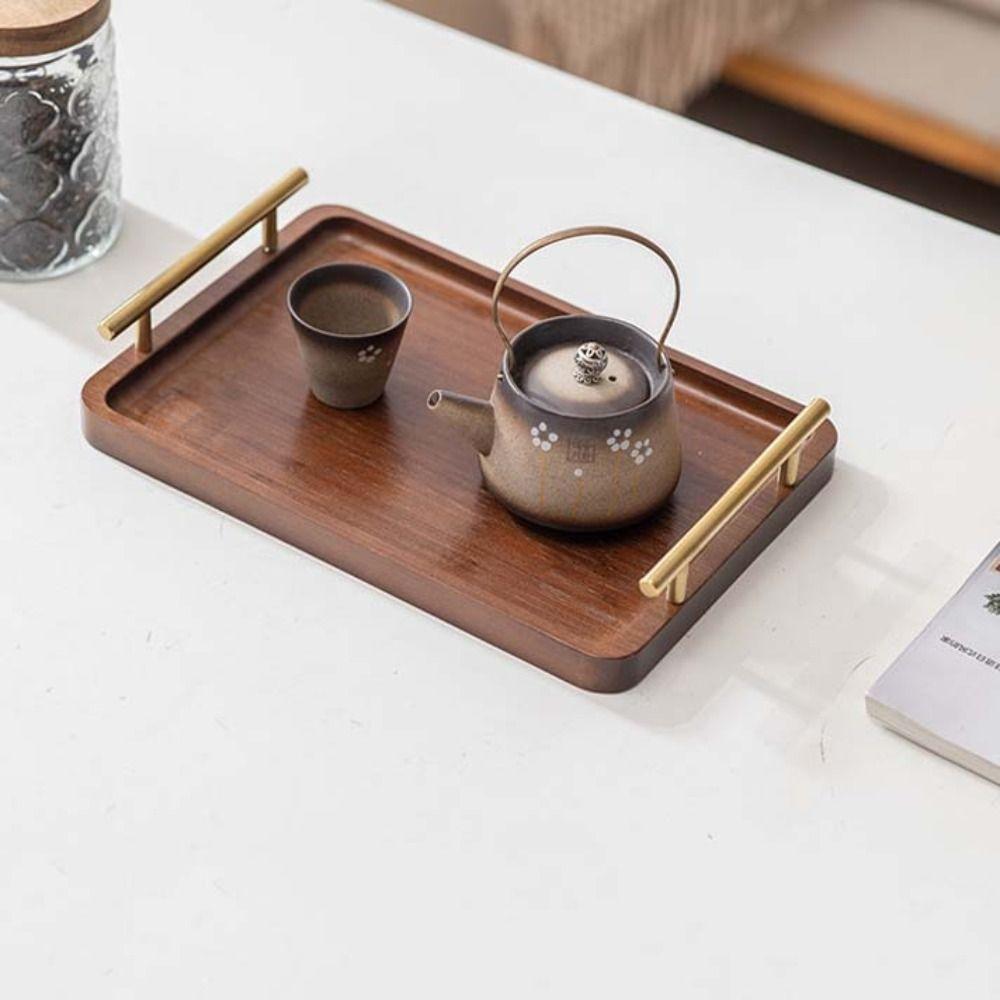 Vintage Wooden Serving Tray With Metal Handles Rectangular Tea Tray Solid Durable Bread Plate Hotels
Vintage Wooden Serving Tray With Metal Handles Rectangular Tea Tray Solid Durable Bread Plate Hotels