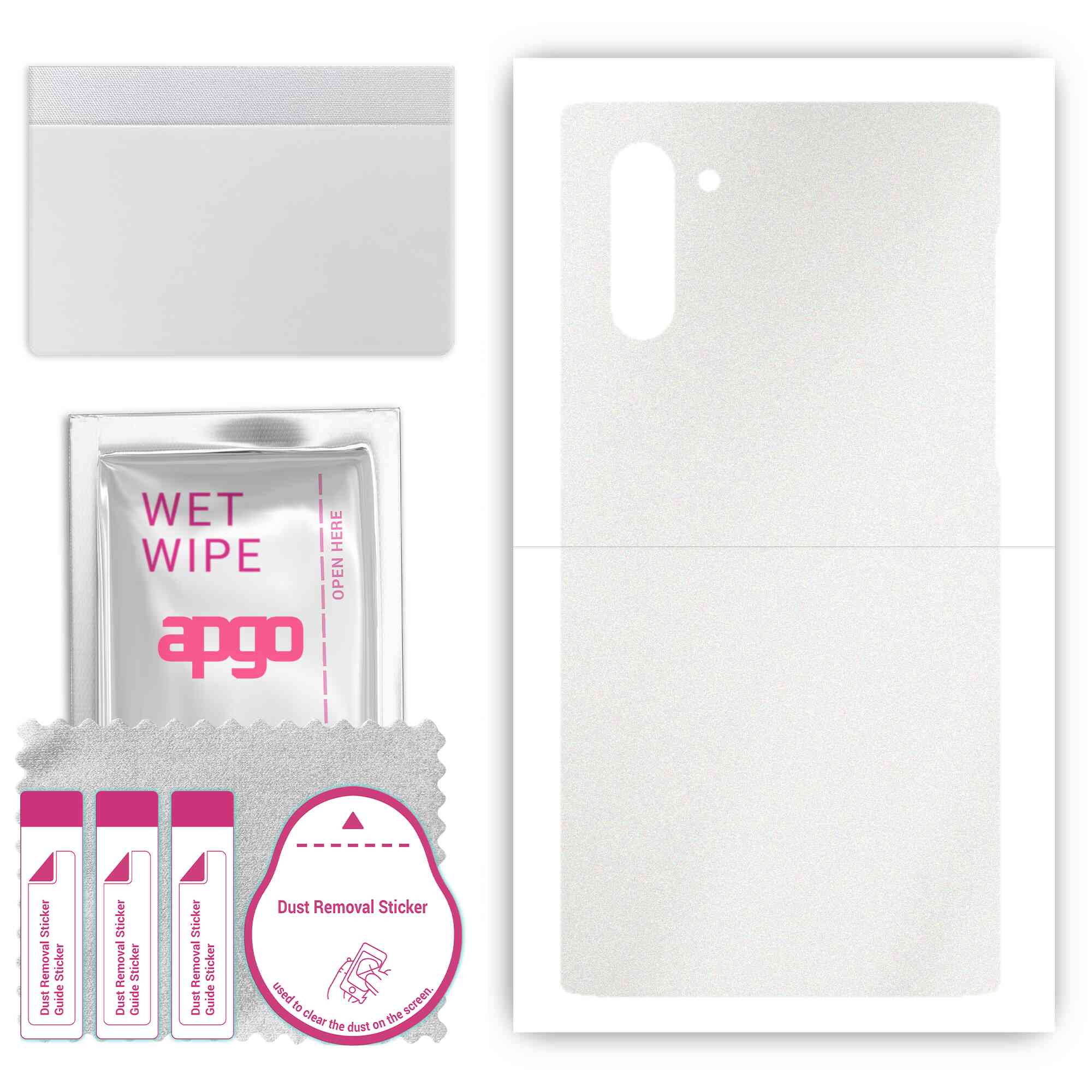 apgo Protective Skin Sticker for the back compatible with Samsung Galaxy Note 10, Wrap Film, Foil, Vinyl - Pattern Matte Transparent
apgo Protective Skin Sticker for the back compatible with Samsung Galaxy Note 10, Wrap Film, Foil, Vinyl - Pattern Matte Transparent