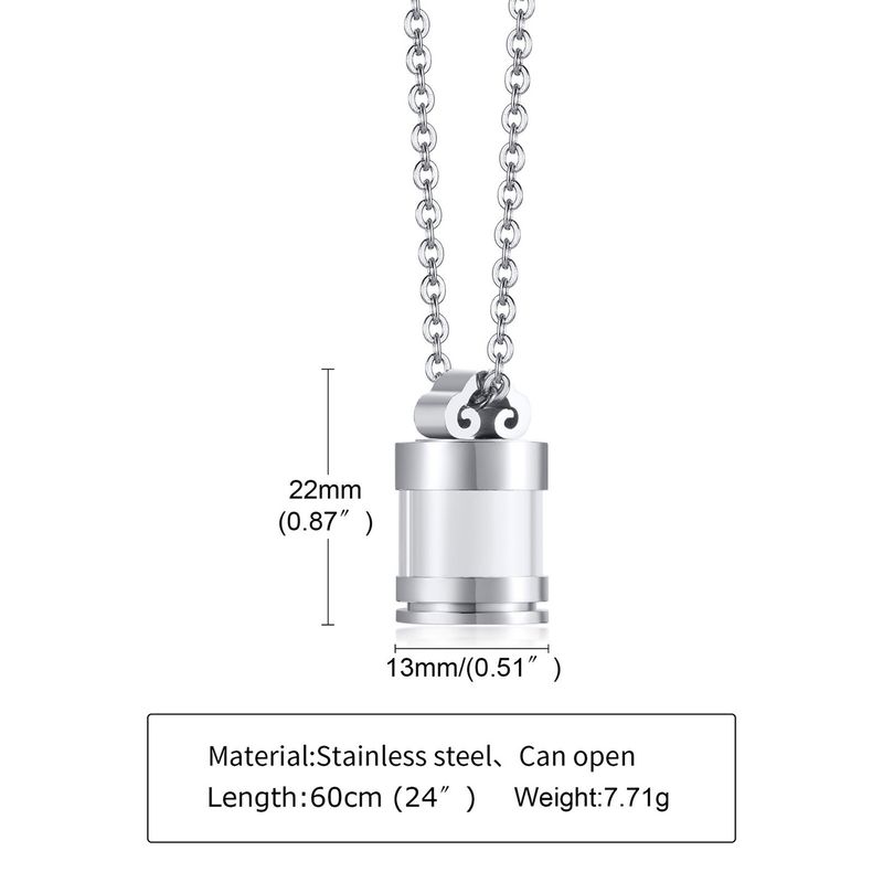 Stylish Transparent Glass Commemorative Pet Hair Cremains Pendant Titanium Steel Necklace Men s and Women s Hollow Perfume Bottle Ornament Gold Silver Pendant (without chain)
Stylish Transparent Glass Commemorative Pet Hair Cremains Pendant Titanium Steel Necklace Men s and Women s Hollow Perfume Bottle Ornament Gold Silver Pendant (without chain)