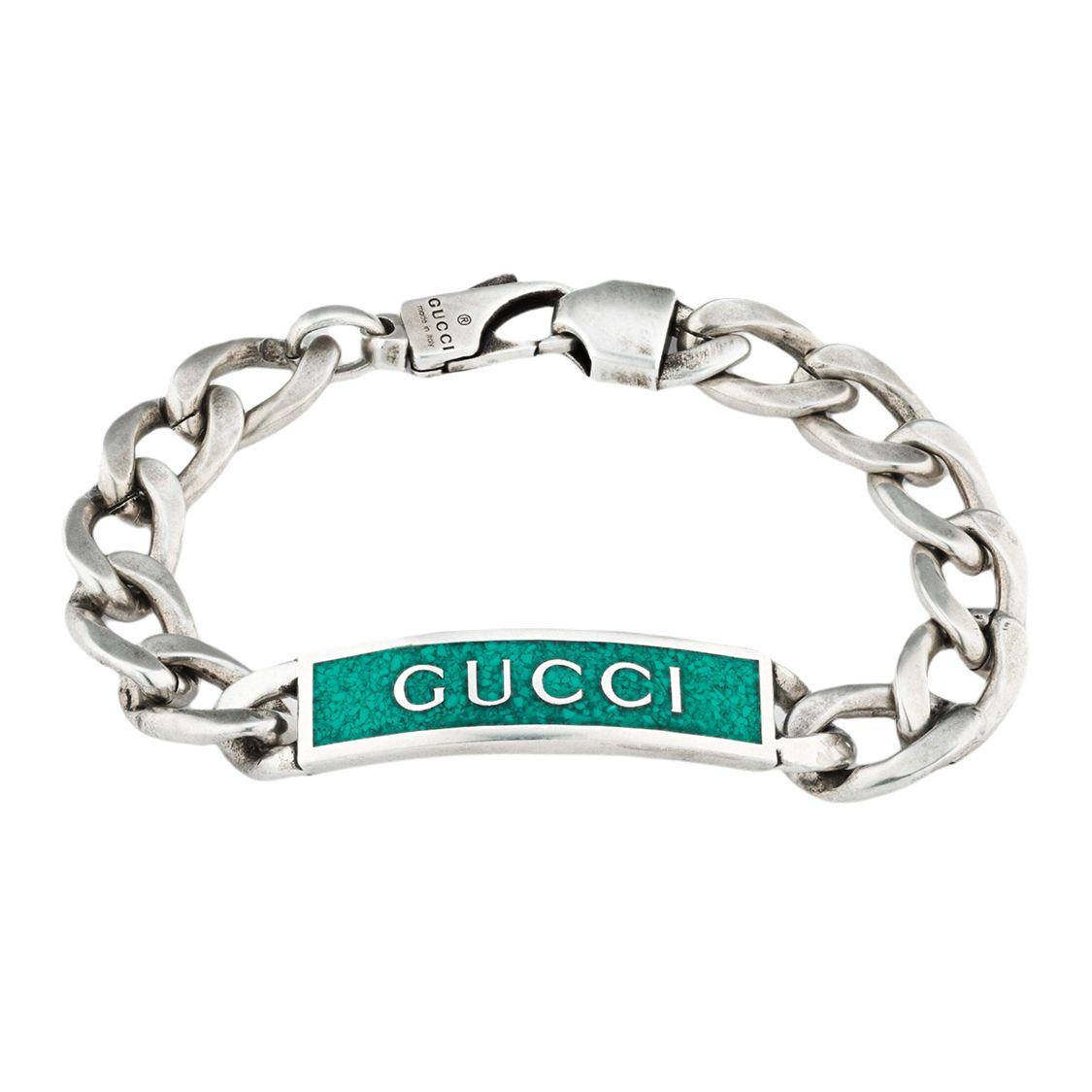 Gucci Logo Enamel Green Blue Silver Vintage Matte 925 Silver Bracelet Women bracelet 678712-J8410-8183 Dust Bag+Box (Random Color),17
Gucci Logo Enamel Green Blue Silver Vintage Matte 925 Silver Bracelet Women bracelet 678712-J8410-8183 Dust Bag+Box (Random Color),17
