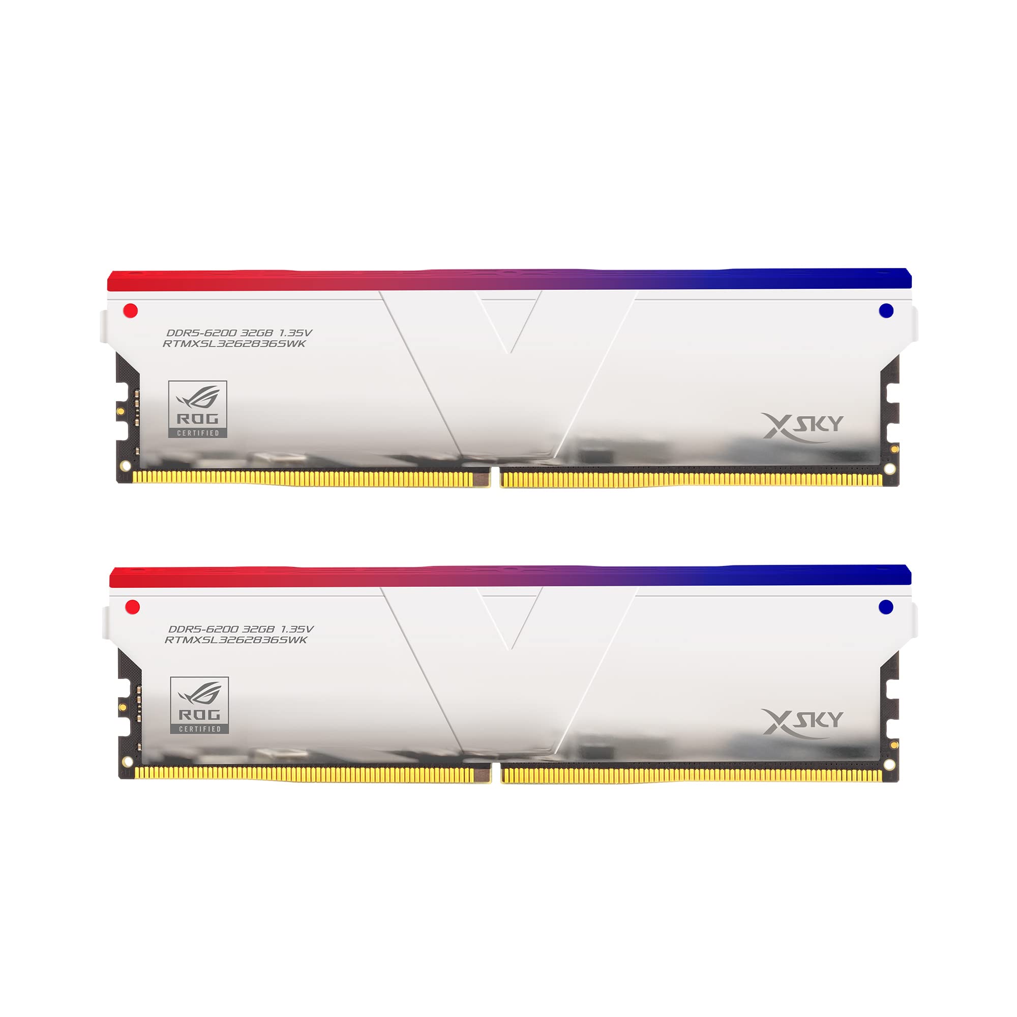Hynix IC Gaming Memory for Desktop PC Manta XSky RGB ROG Certified 64GB x CL36 ASUS ROG Z790 RTMXSL3262836SWK with Heatsink v-color (Emissive Type) срібний
Hynix IC Gaming Memory for Desktop PC Manta XSky RGB ROG Certified 64GB x CL36 ASUS ROG Z790 RTMXSL3262836SWK with Heatsink v-color (Emissive Type) срібний
