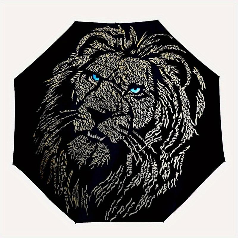 1pc Lion Face Automatic Folding Umbrella, Portable & Foldable Design with 8 Ribs, Casual Outdoor Accessory yy250805135
1pc Lion Face Automatic Folding Umbrella, Portable & Foldable Design with 8 Ribs, Casual Outdoor Accessory yy250805135