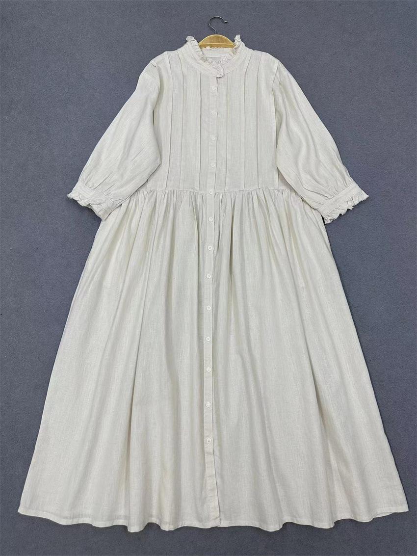 Johnature японские летние плиссированные платья с воротником-стойкой и воротником-стойкой, свободные винтажные женские платья One Size бежевый
Johnature японские летние плиссированные платья с воротником-стойкой и воротником-стойкой, свободные винтажные женские платья One Size бежевый