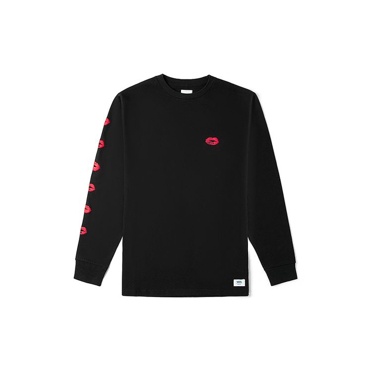 Vans Red Lip Print Athletic American Vintage Long Sleeve Raglan T-Shirt Unisex Tops Black VN0A54DIBLK S
Vans Red Lip Print Athletic American Vintage Long Sleeve Raglan T-Shirt Unisex Tops Black VN0A54DIBLK S