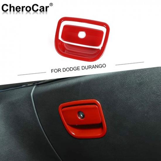 2XRed Co-pilot Storage Box Handle Cover Trim Frame for Dodge Durango 2011-
2XRed Co-pilot Storage Box Handle Cover Trim Frame for Dodge Durango 2011-