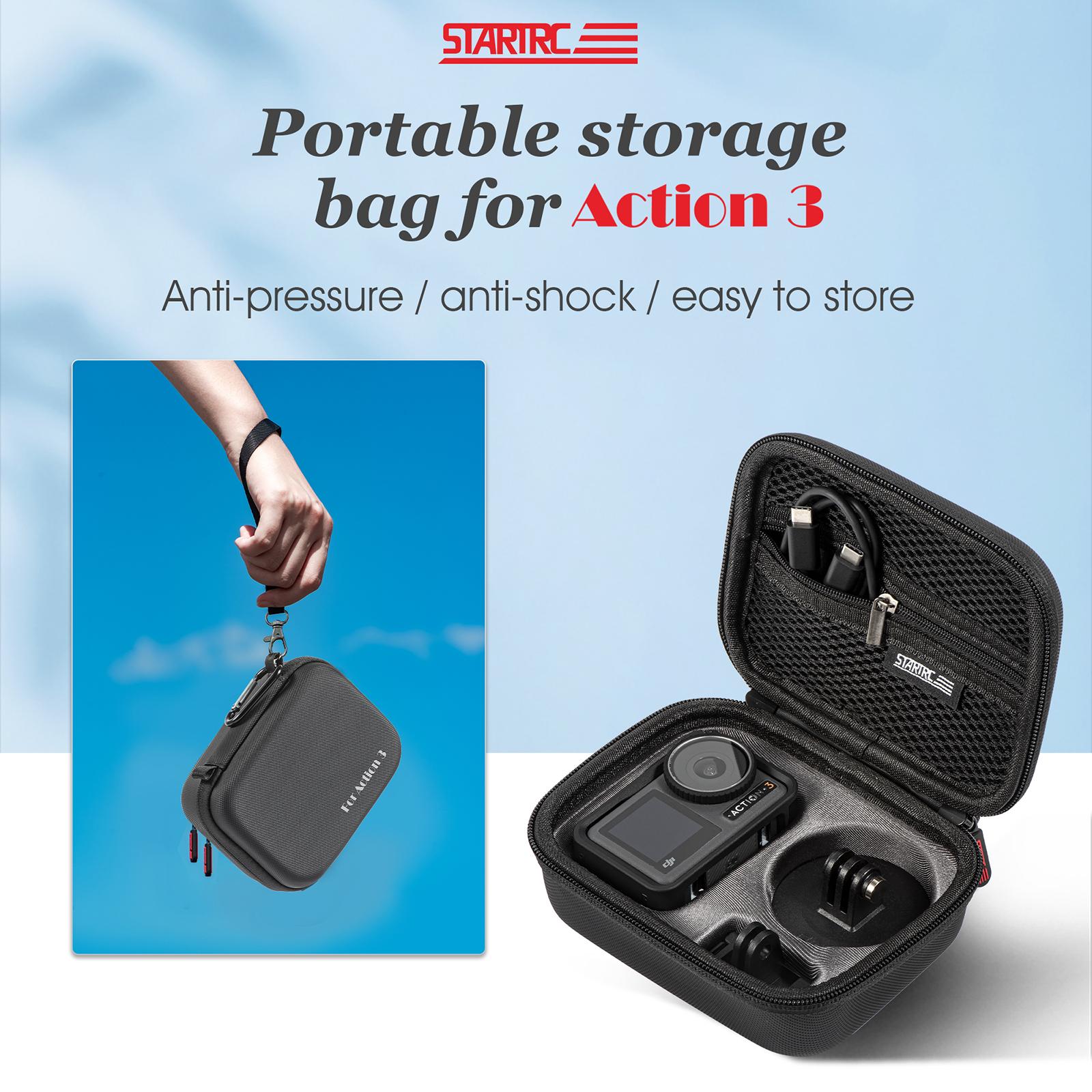 Portable Storage Bag Waterproof Shockproof Anti-fall Handbag Compatible For Dji Action 3 Dji Osmo Action Camera black 1111359#0
Portable Storage Bag Waterproof Shockproof Anti-fall Handbag Compatible For Dji Action 3 Dji Osmo Action Camera black 1111359#0