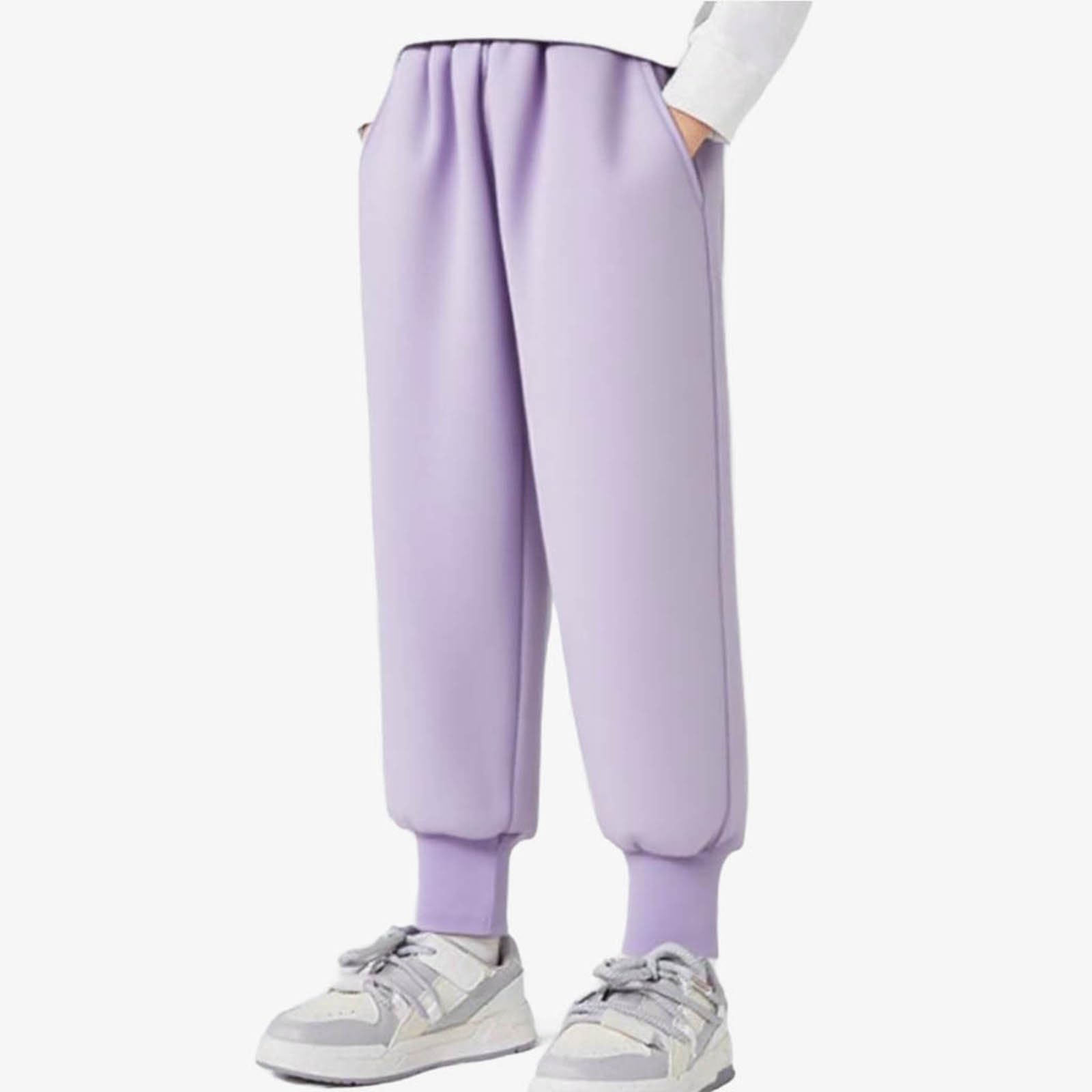 Boys Girls Loose Sports Cuff Sweatpants Elastic Waisted Pants 110 фіолетовий
Boys Girls Loose Sports Cuff Sweatpants Elastic Waisted Pants 110 фіолетовий