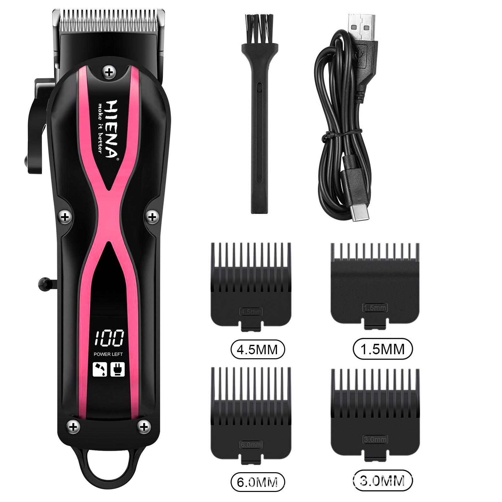 HIENA USB Rechargeable Colorful Hair Clipper & Trimmer рожевий
HIENA USB Rechargeable Colorful Hair Clipper & Trimmer рожевий