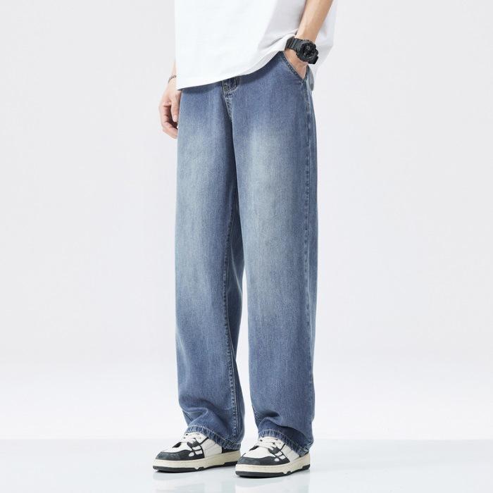 Tennis Jeans Spring and Summer Loose Straight Stretch Thin Denim Trousers 28
Tennis Jeans Spring and Summer Loose Straight Stretch Thin Denim Trousers 28