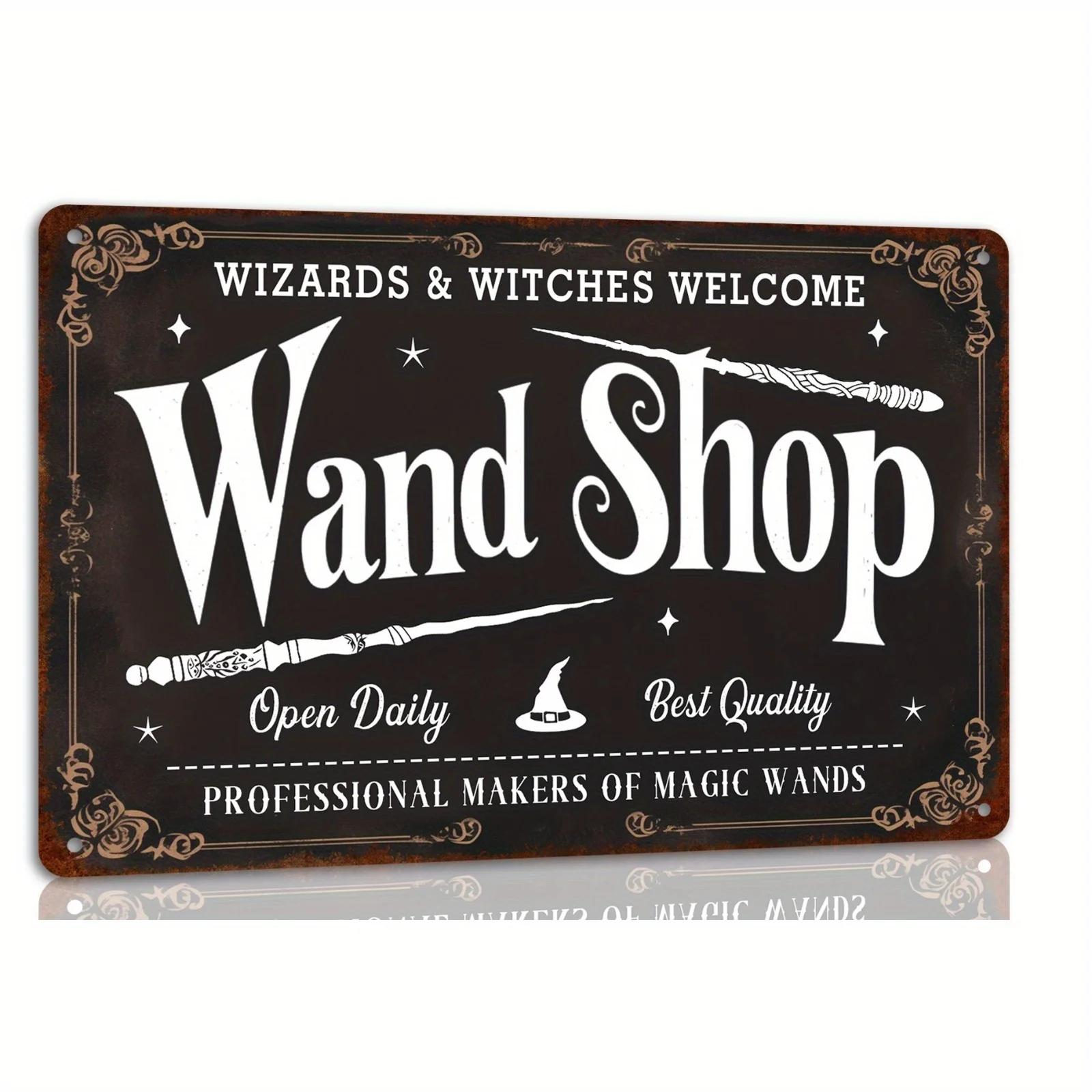 Wand Shop Welcomes and Witches - Vintage Halloween Metal Tin Sign, es | Perfect for Farmhouse Decor, Haunted House Parti 20x30cm(7.8x11.8inch)
Wand Shop Welcomes and Witches - Vintage Halloween Metal Tin Sign, es | Perfect for Farmhouse Decor, Haunted House Parti 20x30cm(7.8x11.8inch)
