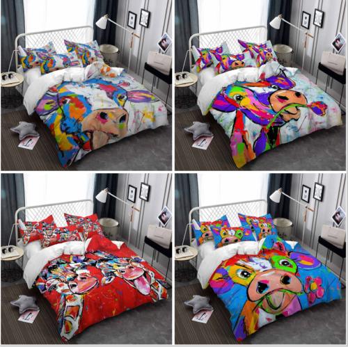 3D Oil Painting Cow Bedding Set Duvet Quilt Cover Comforter Cover Pillowcase Single 135x200cm
3D Oil Painting Cow Bedding Set Duvet Quilt Cover Comforter Cover Pillowcase Single 135x200cm