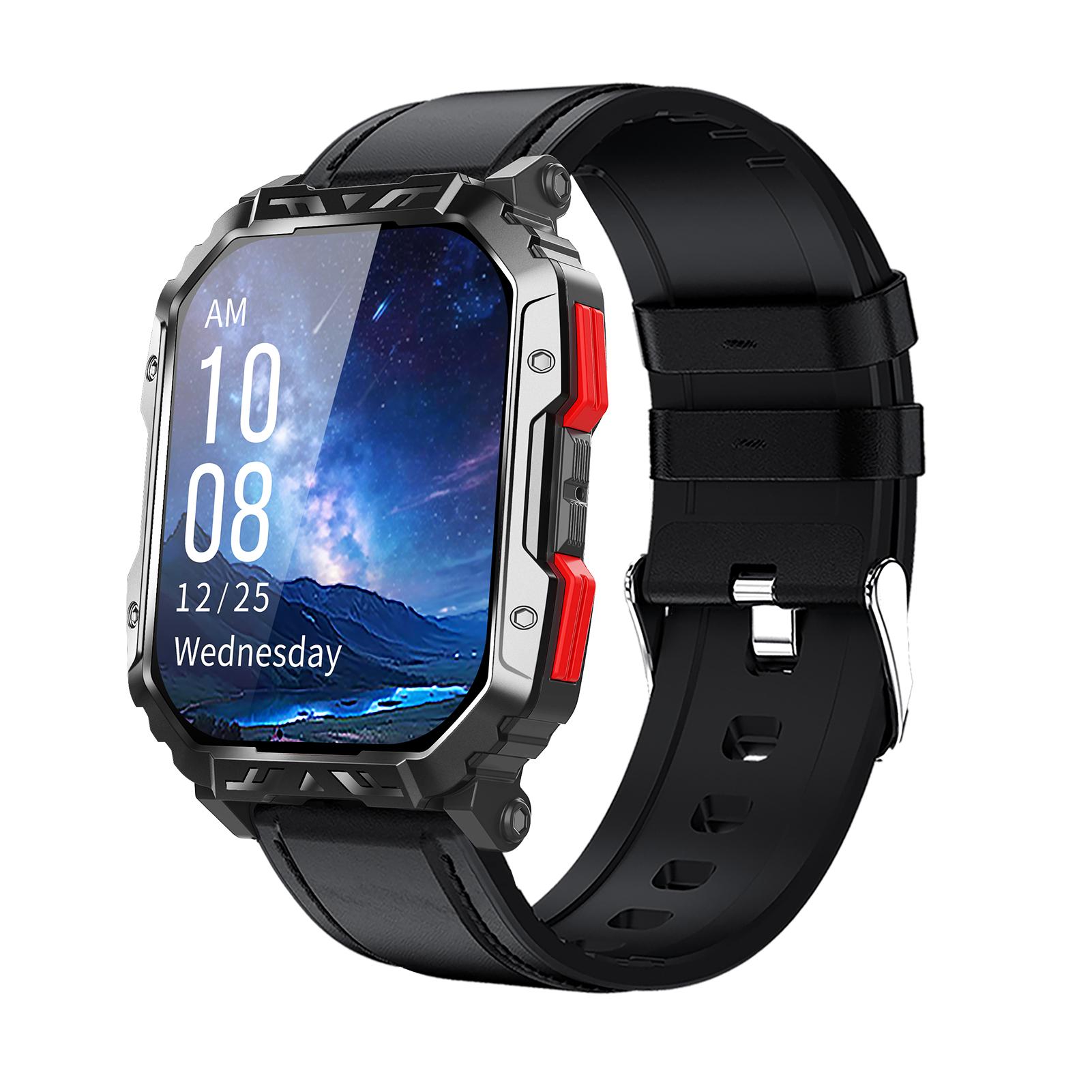 Smart Watch with BT Calling, Rugged Outdoor Sports Watch, 2.1 Touch Screen, Health Monitoring, Fitness Tracker, 150+ Dark skin
Smart Watch with BT Calling, Rugged Outdoor Sports Watch, 2.1 Touch Screen, Health Monitoring, Fitness Tracker, 150+ Dark skin