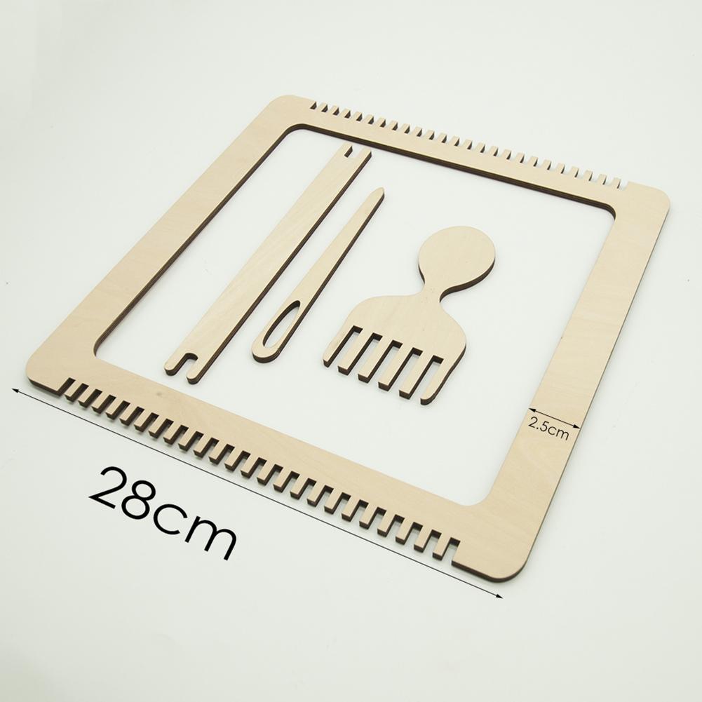 Wooden Weaving Looms Kit Hand Knitting Machine DIY Simple Making Square Tapestry Sewing Accessories For Children Kids
Wooden Weaving Looms Kit Hand Knitting Machine DIY Simple Making Square Tapestry Sewing Accessories For Children Kids