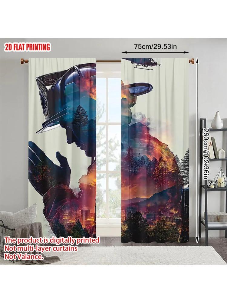 Set Of 2 Plane Printing Popular Curtain Panels Firefighter Versatile Polyester Without Rod All Seasons Ldeal Bedroom For Sleeping Area Made W100*H70(CM)-Grommet top&1PCS
Set Of 2 Plane Printing Popular Curtain Panels Firefighter Versatile Polyester Without Rod All Seasons Ldeal Bedroom For Sleeping Area Made W100*H70(CM)-Grommet top&1PCS