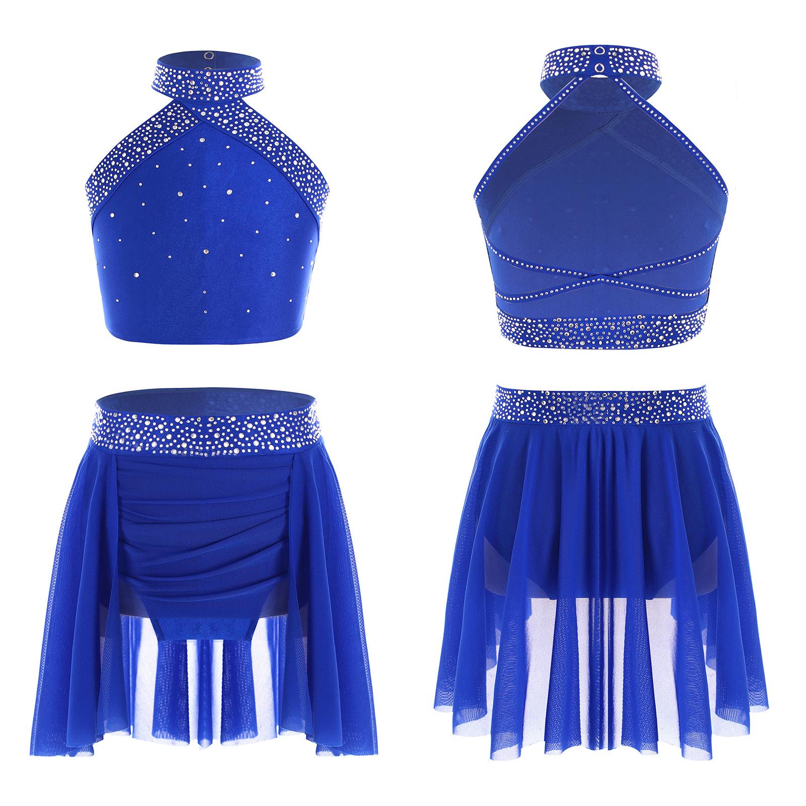 Kids Rhinestone Adorned Dance Vest Ruched Skirt Performance Outfit 5-6 Years бірюзовий
Kids Rhinestone Adorned Dance Vest Ruched Skirt Performance Outfit 5-6 Years бірюзовий