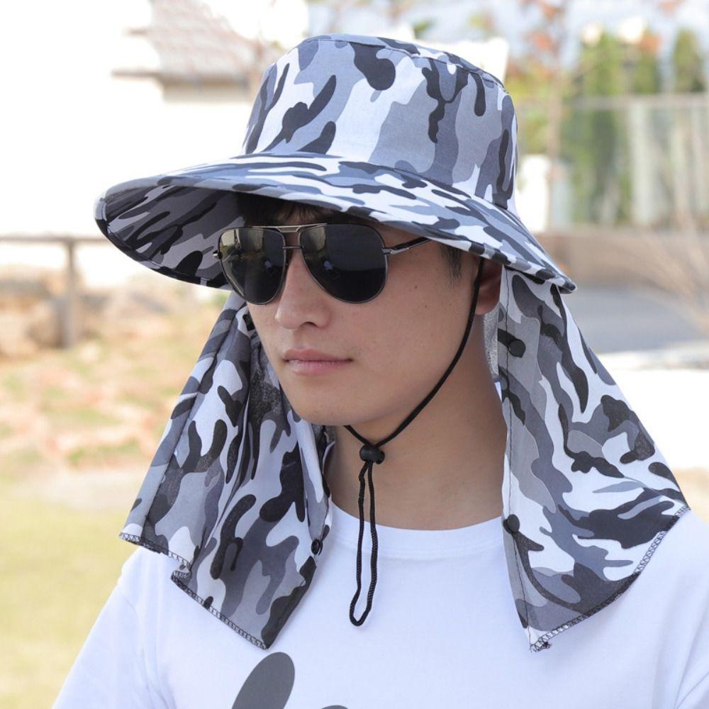 Camouflage Sunscrean Bucket Hat Neckline Mask Outdoor Fishing Cap Portable Cover Face Cap Hiking style E
Camouflage Sunscrean Bucket Hat Neckline Mask Outdoor Fishing Cap Portable Cover Face Cap Hiking style E