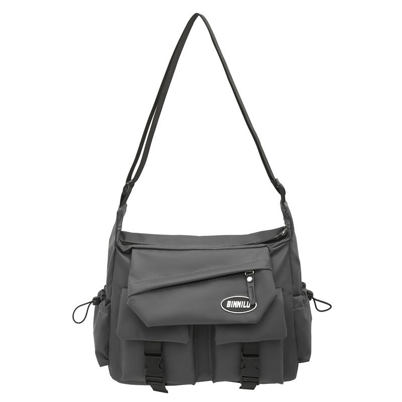 Crossbody bag men s and women s trendy brand tooling casual student mailman bag shoulder bag class commuter backpack серый
Crossbody bag men s and women s trendy brand tooling casual student mailman bag shoulder bag class commuter backpack серый