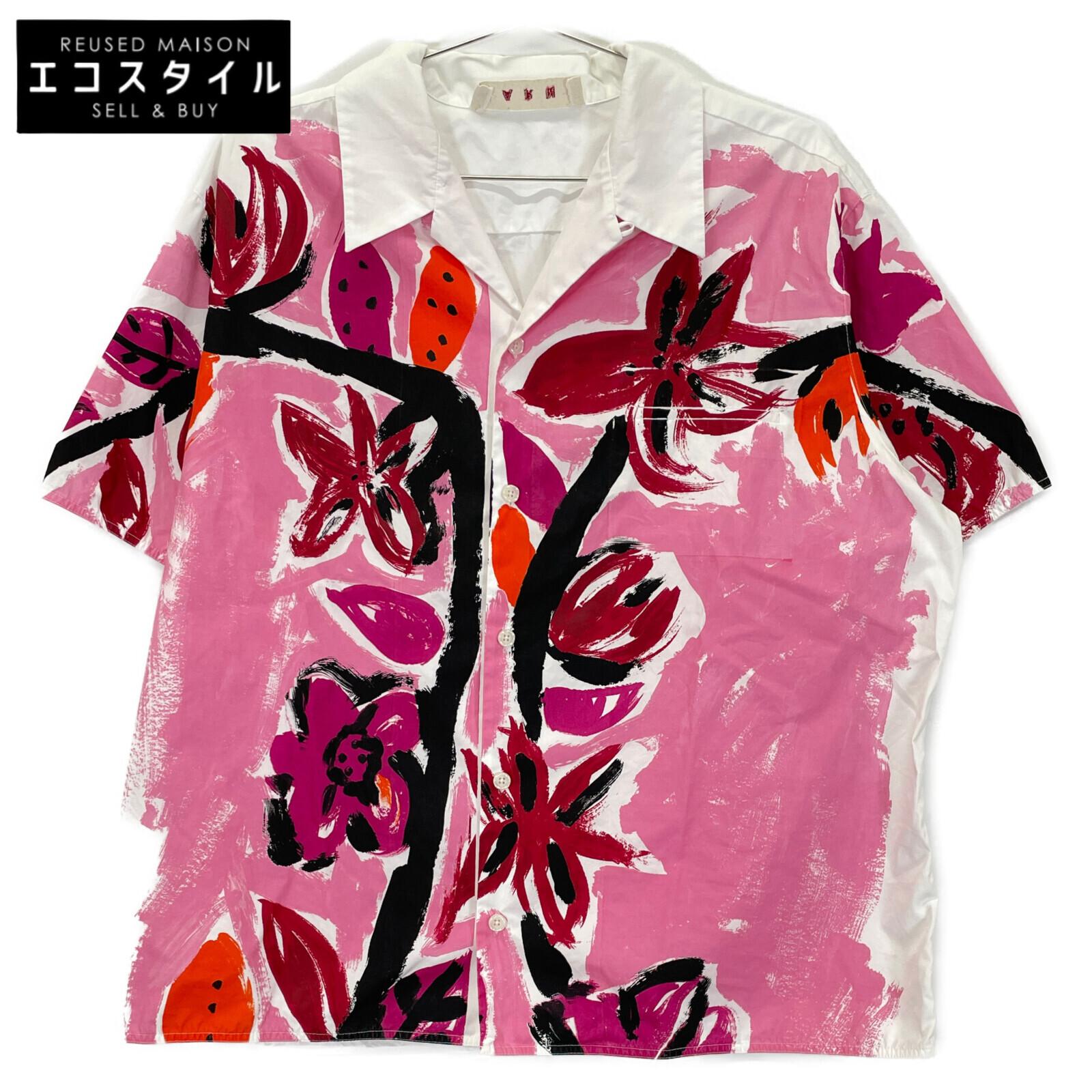 MARNI White 20 Floral Print Short Sleeve Shirt tops 42 whiteUsed
MARNI White 20 Floral Print Short Sleeve Shirt tops 42 whiteUsed