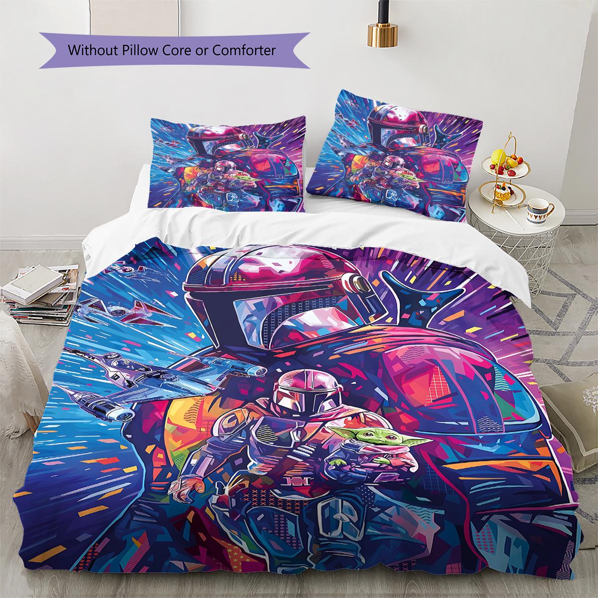 Mandalorian Pattern Bedding Quilt Set Quilt Cover Pillowcase Home Decoration Gift (1 * duvet cover + 2 * pillowcase, without core) 200x220cm
Mandalorian Pattern Bedding Quilt Set Quilt Cover Pillowcase Home Decoration Gift (1 * duvet cover + 2 * pillowcase, without core) 200x220cm