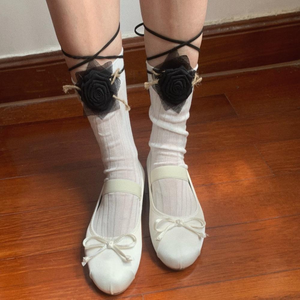 Lace Up 3D Flower Stockings Sweet JK Lolita Stockings Elastic Mid Tube Socks Women/Girls Long Coffee
Lace Up 3D Flower Stockings Sweet JK Lolita Stockings Elastic Mid Tube Socks Women/Girls Long Coffee