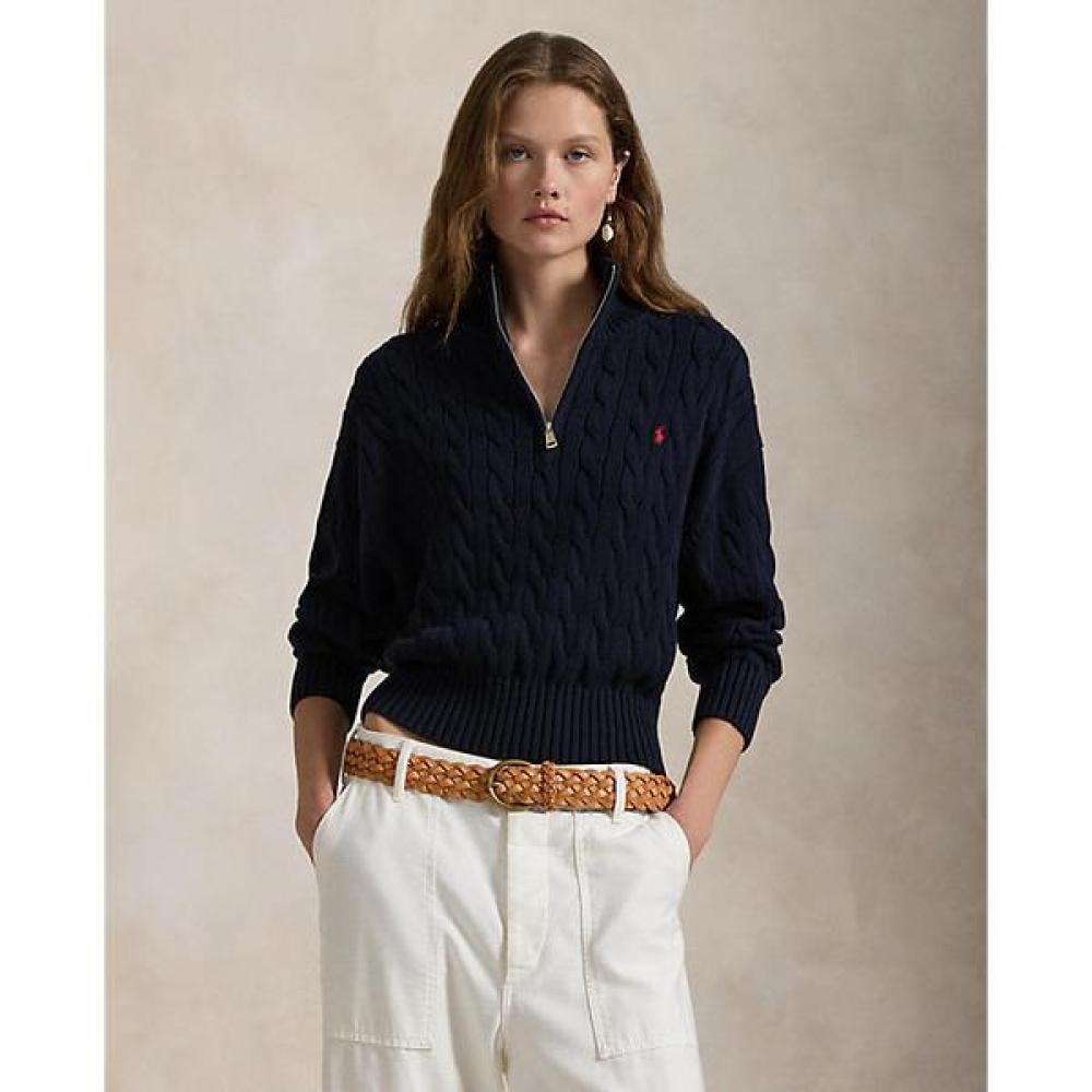 Polo Ralph Lauren Women S Cable Knit Cotton Quarter Zip Sweater M
Polo Ralph Lauren Women S Cable Knit Cotton Quarter Zip Sweater M
