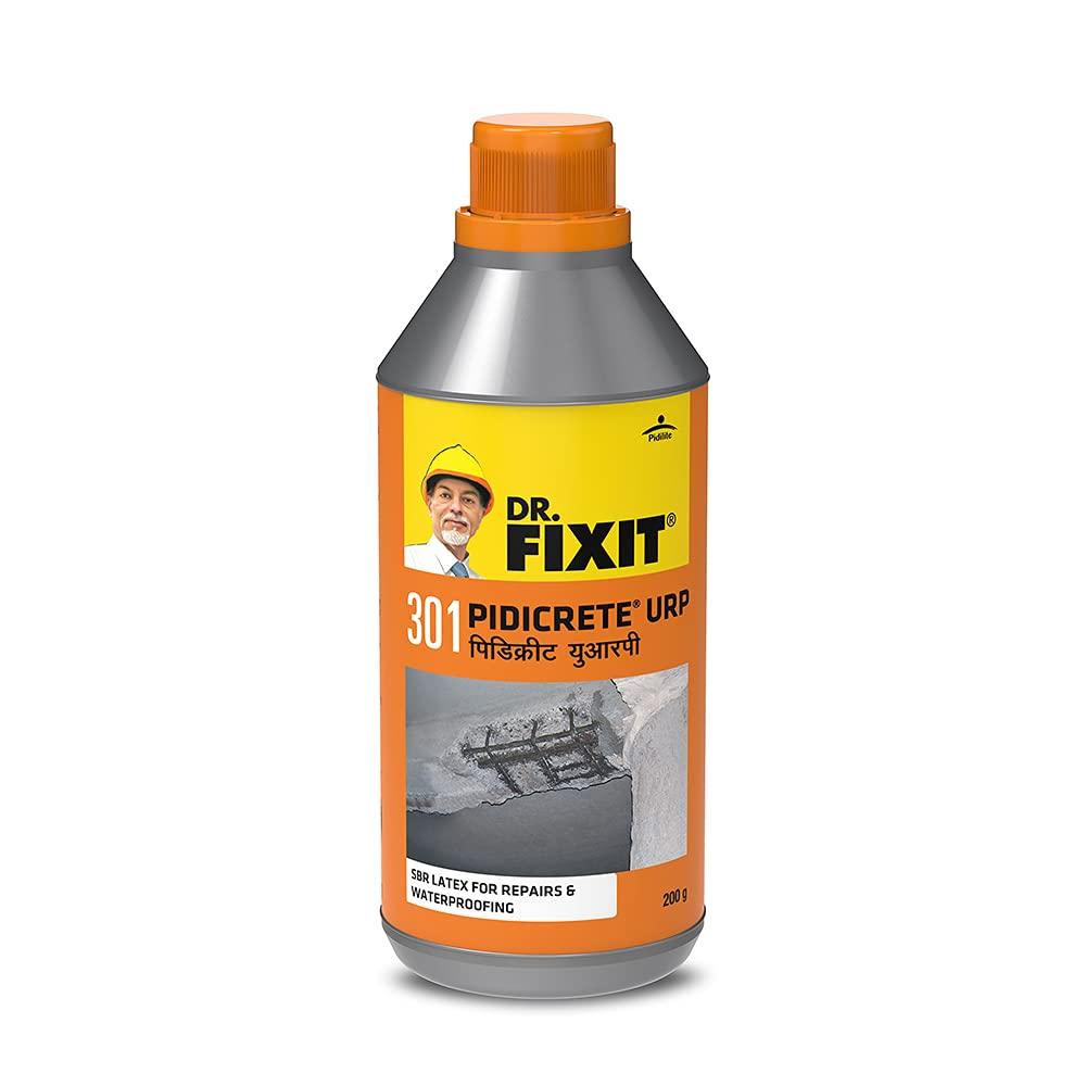 Dr. Fixit 301 SBR Latex Pidicrete URP Waterproofing & Repair Bonding Agent for Concrete Masonry 200 gms Grey Seal
Dr. Fixit 301 SBR Latex Pidicrete URP Waterproofing & Repair Bonding Agent for Concrete Masonry 200 gms Grey Seal