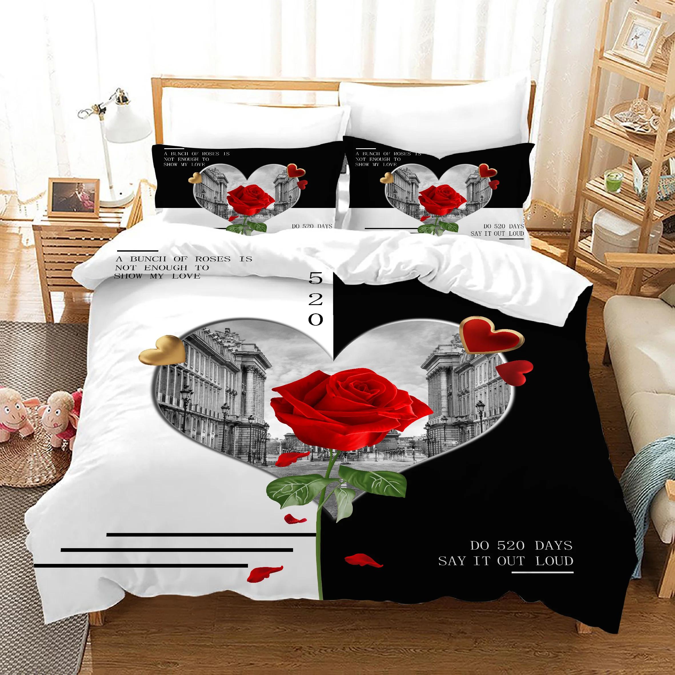 Winter Bedding Set Happy Valentine s Day Gift Wedding Duvet Cover Sets 3 Pcs Printed Red 3d Rose Bed Cover Set King Size 260x230 EU single(135x200cm)
Winter Bedding Set Happy Valentine s Day Gift Wedding Duvet Cover Sets 3 Pcs Printed Red 3d Rose Bed Cover Set King Size 260x230 EU single(135x200cm)
