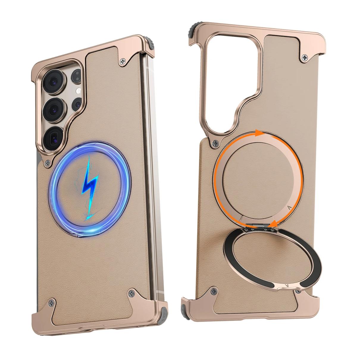 Eary Leather Phone Case for Samsung Galaxy S25 Ultra Magnetic with 360° Rotate Stand Metal Frameless Shockproof Protector Cover For Galaxy S25 Ultra пустельний
Eary Leather Phone Case for Samsung Galaxy S25 Ultra Magnetic with 360° Rotate Stand Metal Frameless Shockproof Protector Cover For Galaxy S25 Ultra пустельний