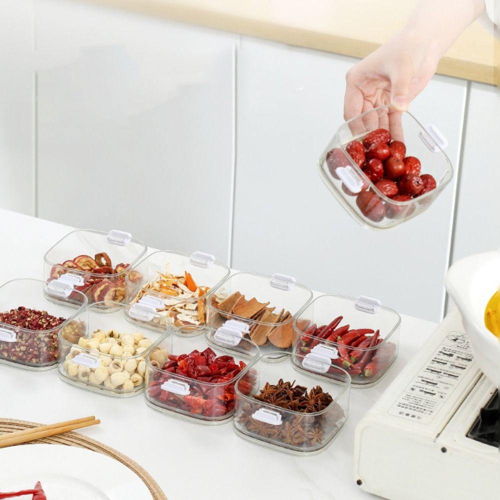 Clear Kitchen Seasoning Organizer Fresh-keeping Spice Storage Box High Quality Seasoning Box
Clear Kitchen Seasoning Organizer Fresh-keeping Spice Storage Box High Quality Seasoning Box