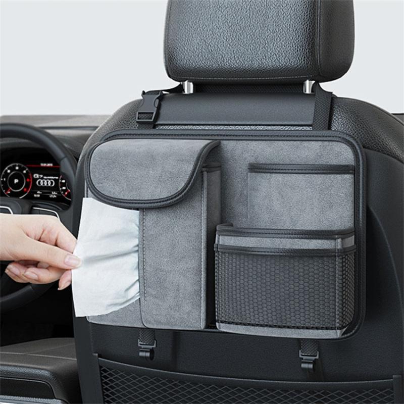 Sheepskin Leather Car Seat Back Organizer Tissue Holder Multi-function Storage Bag Brown
Sheepskin Leather Car Seat Back Organizer Tissue Holder Multi-function Storage Bag Brown