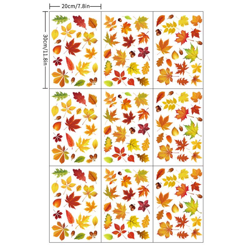 Наклейки на окна на День благодарения осенние тыквы кленовые листья мультяшные наклейки на окна двери фон B
Наклейки на окна на День благодарения осенние тыквы кленовые листья мультяшные наклейки на окна двери фон B