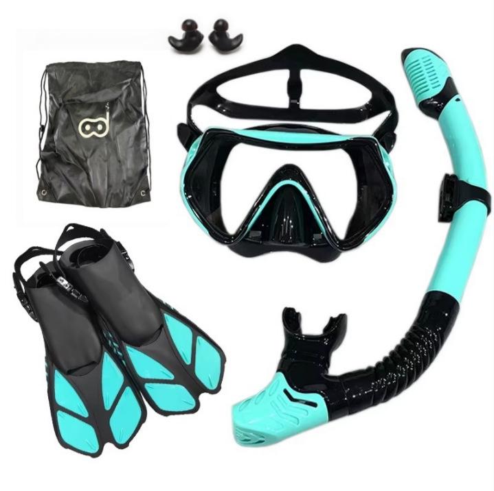 Diving Mask, Snorkel, and Fins Set with Backpack L/XL (42-45)
Diving Mask, Snorkel, and Fins Set with Backpack L/XL (42-45)