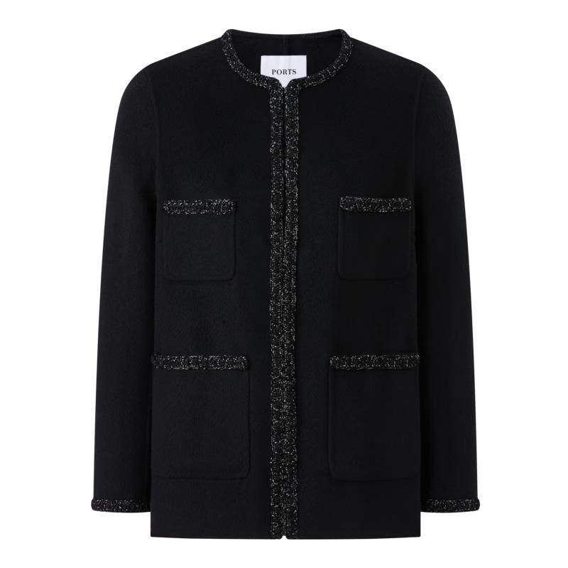 PORTS Women s Long-Sleeve Wool Blend Short Jacket 2
PORTS Women s Long-Sleeve Wool Blend Short Jacket 2