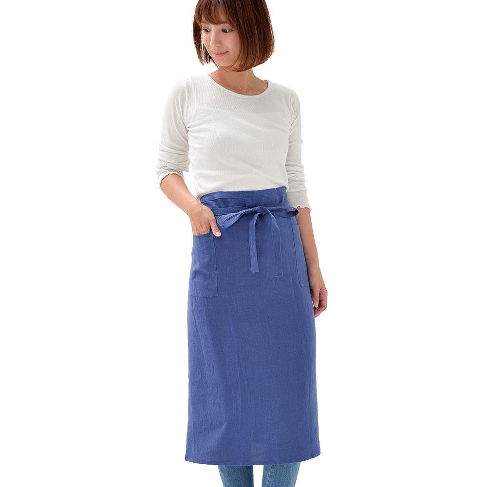 fabrizm Japanese Garson Apron Soft Linen Indigo Blue 1548-bl
fabrizm Japanese Garson Apron Soft Linen Indigo Blue 1548-bl