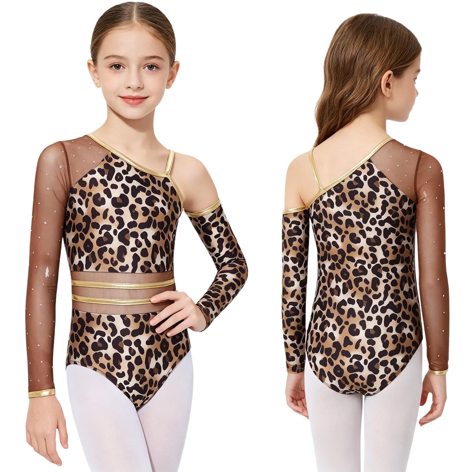 Kids Girls Leopard Printed Gymnastics Ballet Leotards Dance Performance Costume Rhinestones Caveman Jumpsuit with Oversleeve 7-8 Years коричневий
Kids Girls Leopard Printed Gymnastics Ballet Leotards Dance Performance Costume Rhinestones Caveman Jumpsuit with Oversleeve 7-8 Years коричневий