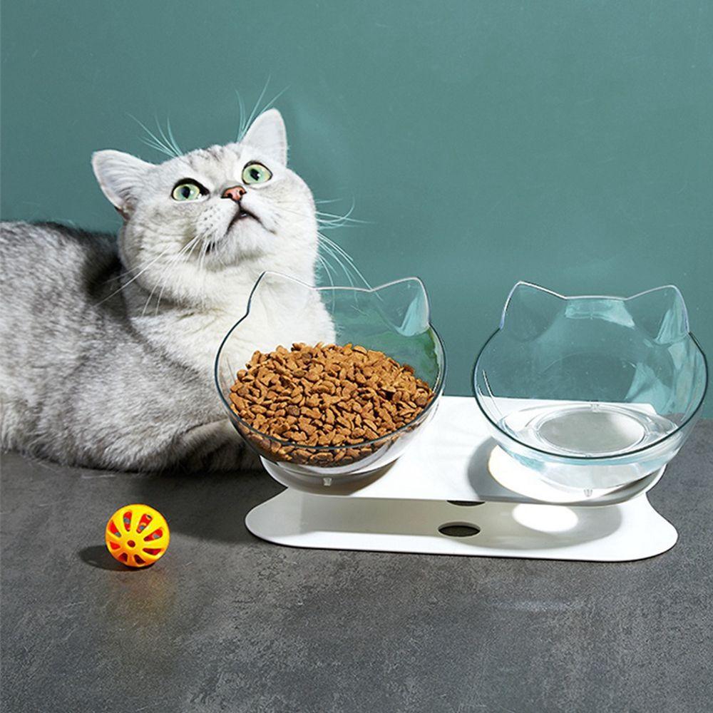 Raised Stand Protection Cervical Transparent Cat Dogs Feeder Pet Bowls Pet Feeding Cat Dog Bowl transparent-Double Bowl
Raised Stand Protection Cervical Transparent Cat Dogs Feeder Pet Bowls Pet Feeding Cat Dog Bowl transparent-Double Bowl