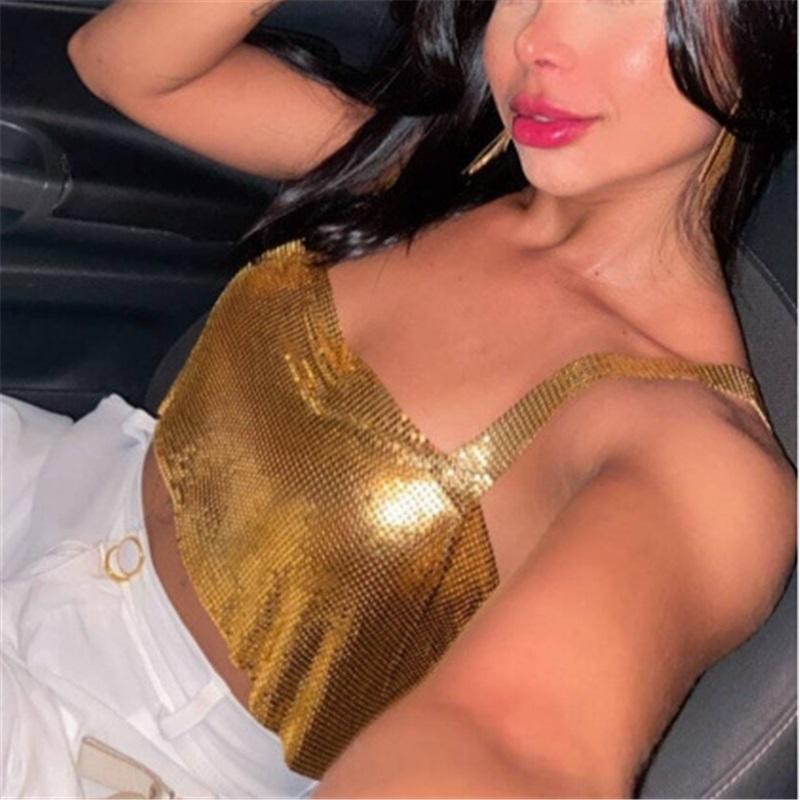 Sexy Metallic Sequin Cami Top for Women Stylish Party Nightclub Wear Glittery Tank Top Glamorous Trendy Women s Clothing S чёрный
Sexy Metallic Sequin Cami Top for Women Stylish Party Nightclub Wear Glittery Tank Top Glamorous Trendy Women s Clothing S чёрный