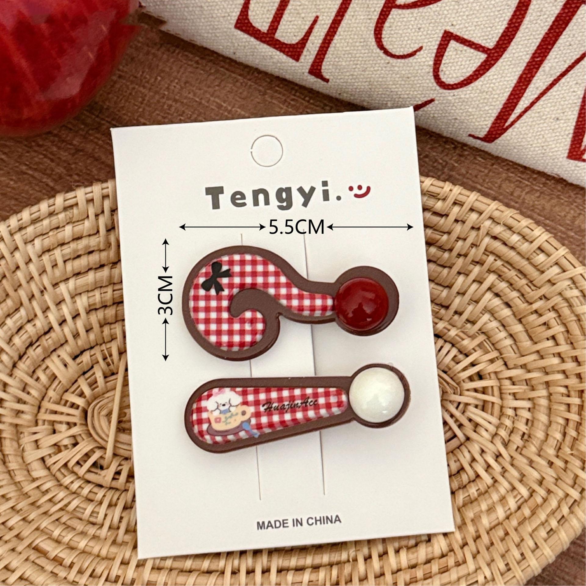 Creative Funny Question Mark Exclamation Mark Hair Clips Cute Girlish Heart All-match Duckbill Clips Fun Bangs Hair Accessories
Creative Funny Question Mark Exclamation Mark Hair Clips Cute Girlish Heart All-match Duckbill Clips Fun Bangs Hair Accessories