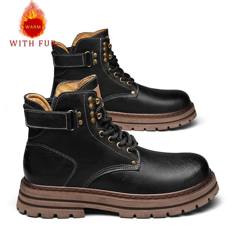 Autumn and winter boots Luxury high quality retro style Daily work office business High top casual leather shoes versatile Comfortable Soft Sole Non s 39
Autumn and winter boots Luxury high quality retro style Daily work office business High top casual leather shoes versatile Comfortable Soft Sole Non s 39