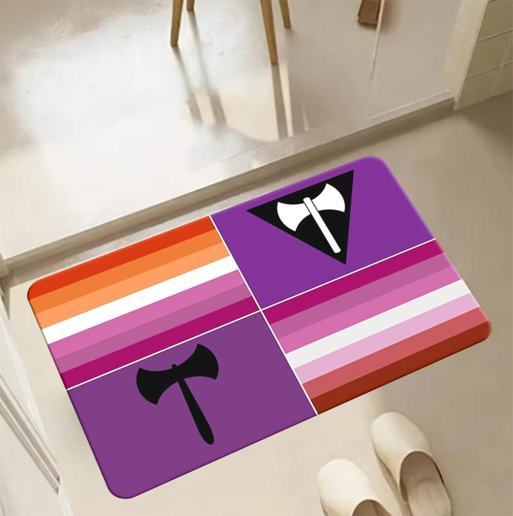 Purple Gray White Flag Printed Floor Mat Suitable for Living Room, Bedroom and Corridor Display soft Mat Anti-slip and Durabl 40cmx60cm
Purple Gray White Flag Printed Floor Mat Suitable for Living Room, Bedroom and Corridor Display soft Mat Anti-slip and Durabl 40cmx60cm