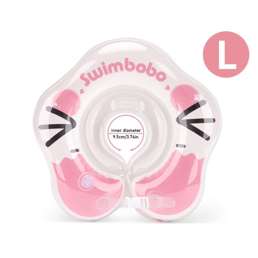 Утолщенная надувная шейная повязка для новорожденных прозрачная лепестковой формы воротник для купания младенцев дети Pink L