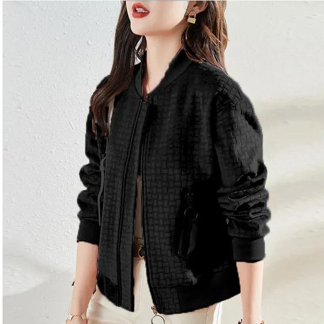 Весна Осень Поступление Куртка Кардиган Бейсбольная Куртка Повседневная Верхняя Одежда Женская Короткая Версия XXXL чёрный
Весна Осень Поступление Куртка Кардиган Бейсбольная Куртка Повседневная Верхняя Одежда Женская Короткая Версия XXXL чёрный
