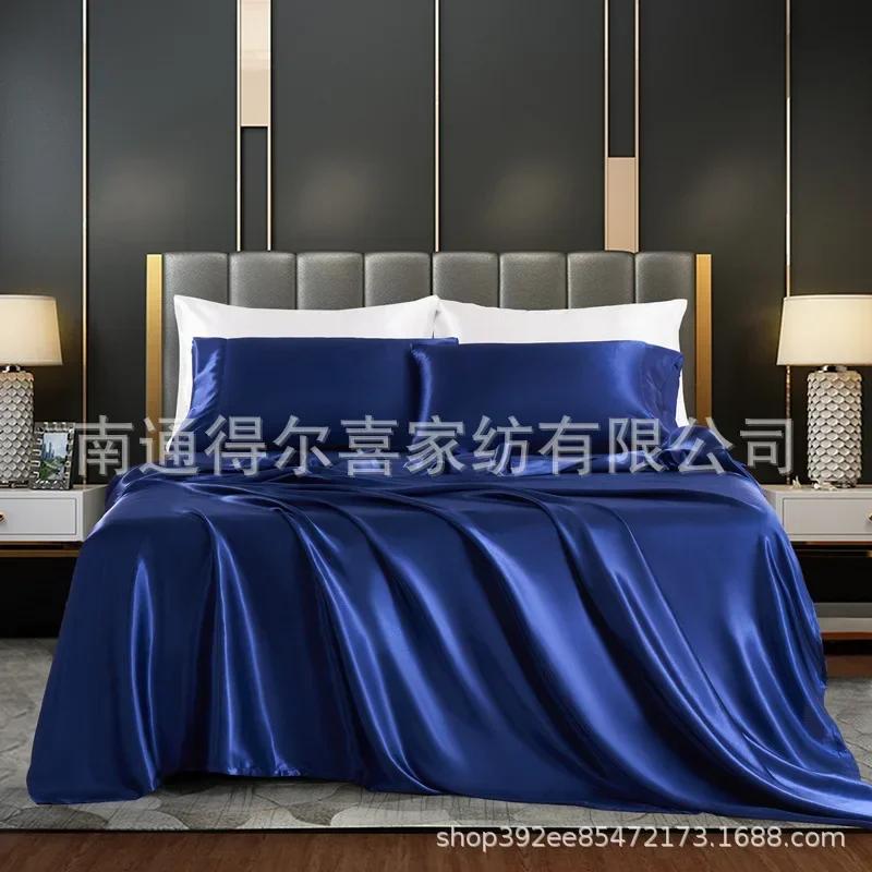 Сплошной цвет, имитация шелковой ткани, четыре предмета, европейские и американские минималистичные простыни, простыня, наволочка 4pcs137x190 36cm
Сплошной цвет, имитация шелковой ткани, четыре предмета, европейские и американские минималистичные простыни, простыня, наволочка 4pcs137x190 36cm