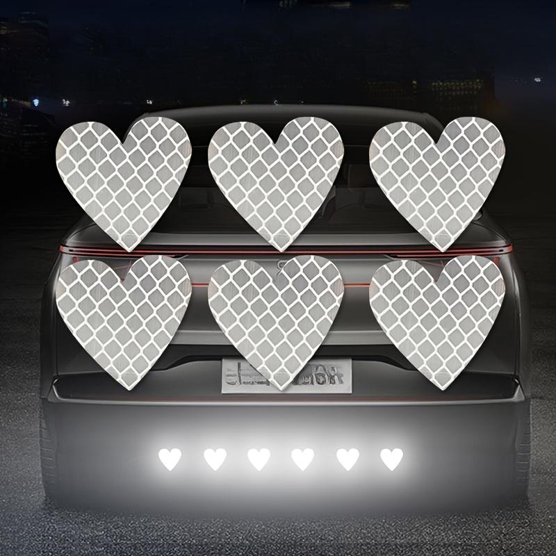 10pcs Heart-Shaped Car Reflective Stickers Enhances Nighttime Safety and Style 10 pcs білий
10pcs Heart-Shaped Car Reflective Stickers Enhances Nighttime Safety and Style 10 pcs білий
