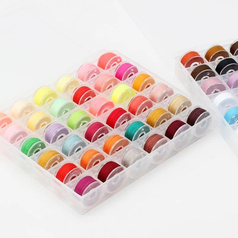 36 Colours High Quality Sewing Thread Boxed Bobbin Set, Suitable for Many Sewing Machines, with Bobbin Case, 36pc 14.5x12.5x2.5cm
36 Colours High Quality Sewing Thread Boxed Bobbin Set, Suitable for Many Sewing Machines, with Bobbin Case, 36pc 14.5x12.5x2.5cm