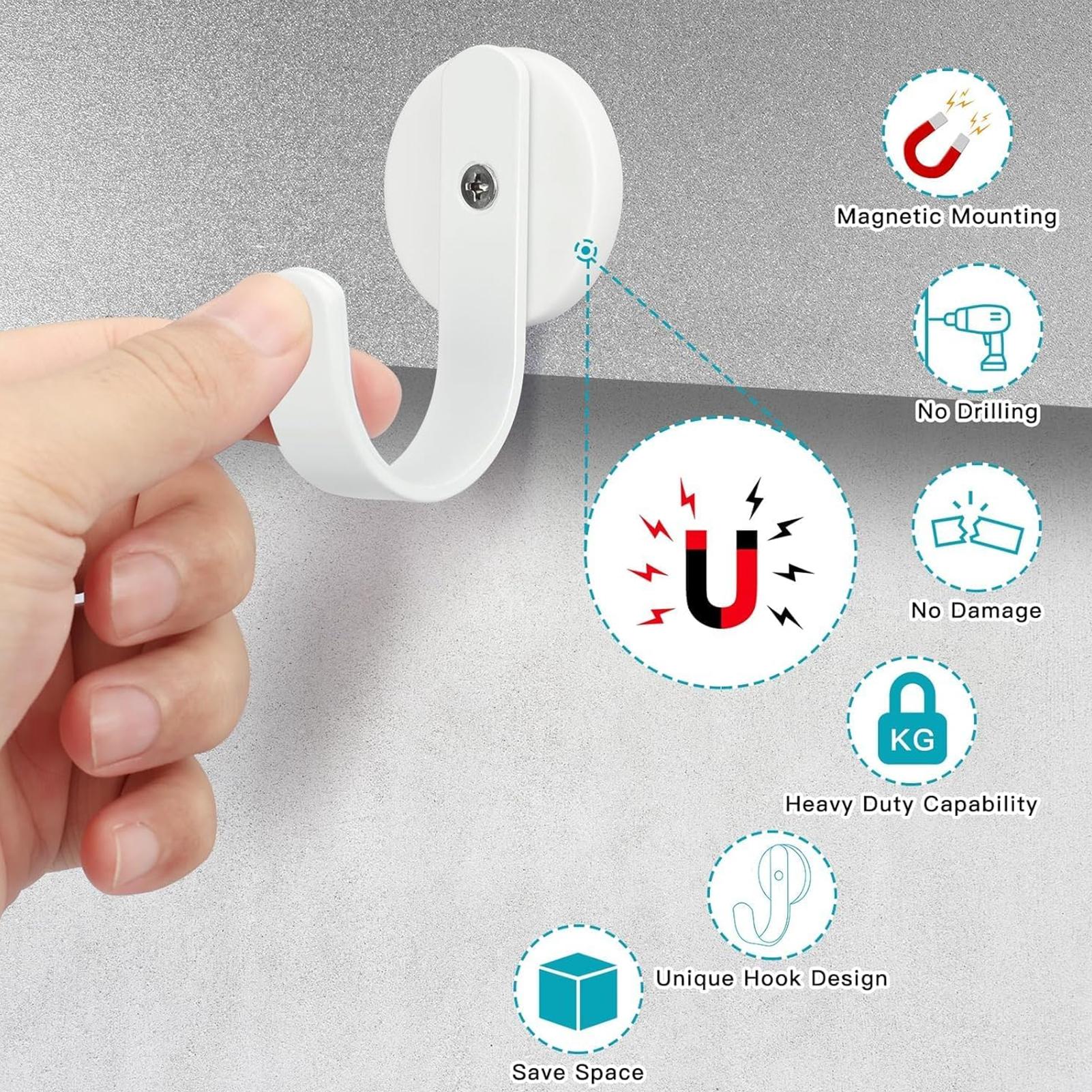 1/4pcs Magnetic Hooks Wreath Hanger Versatile Household Heavy Duty Capacity Hooks for Home Kitchen Bathroom Storage Accessories
1/4pcs Magnetic Hooks Wreath Hanger Versatile Household Heavy Duty Capacity Hooks for Home Kitchen Bathroom Storage Accessories