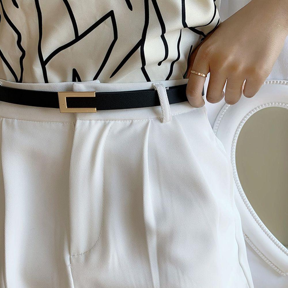 Simple Korean Waist Strap Female Trouser Dress Decoration Metal Buckle Thin Waistband Leather Belt
Simple Korean Waist Strap Female Trouser Dress Decoration Metal Buckle Thin Waistband Leather Belt